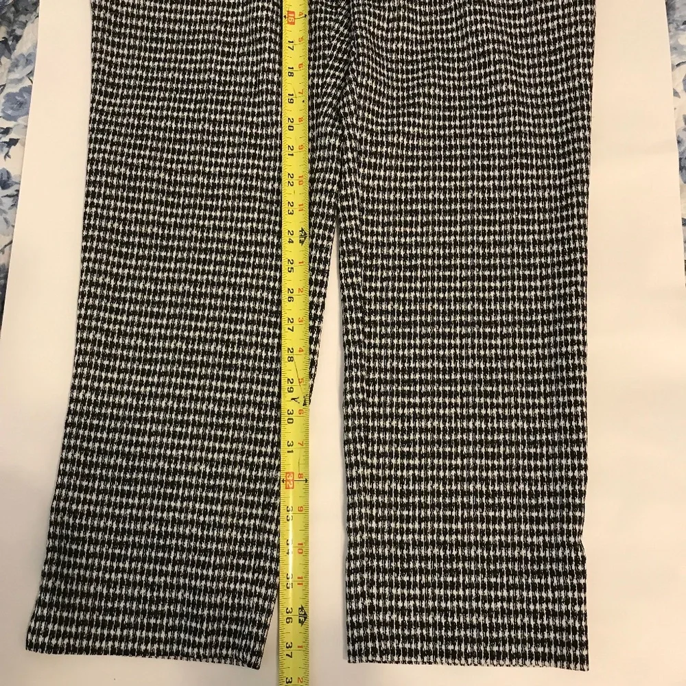 Zac & Rachel Black & White Houndstooth Slim Pants 12 - Picture 4 of 7